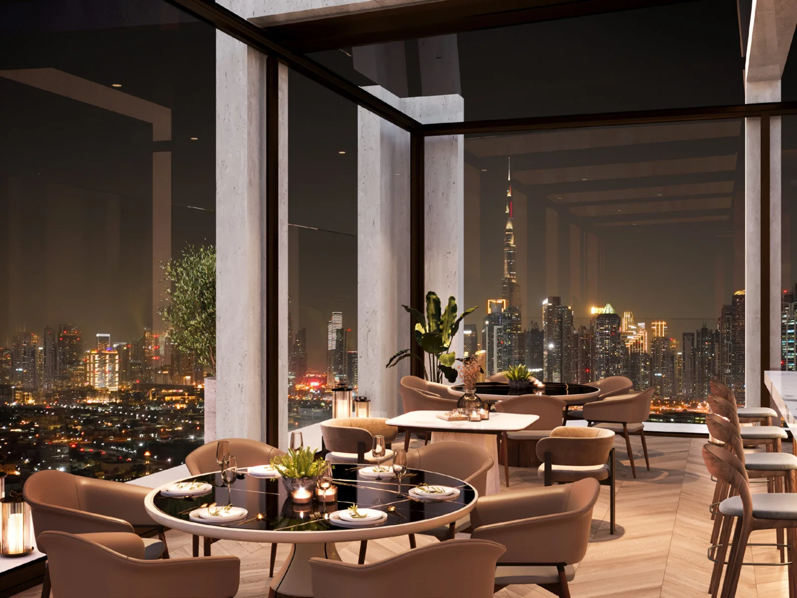 AHS Tower, Members Club mit Skyline-Blick