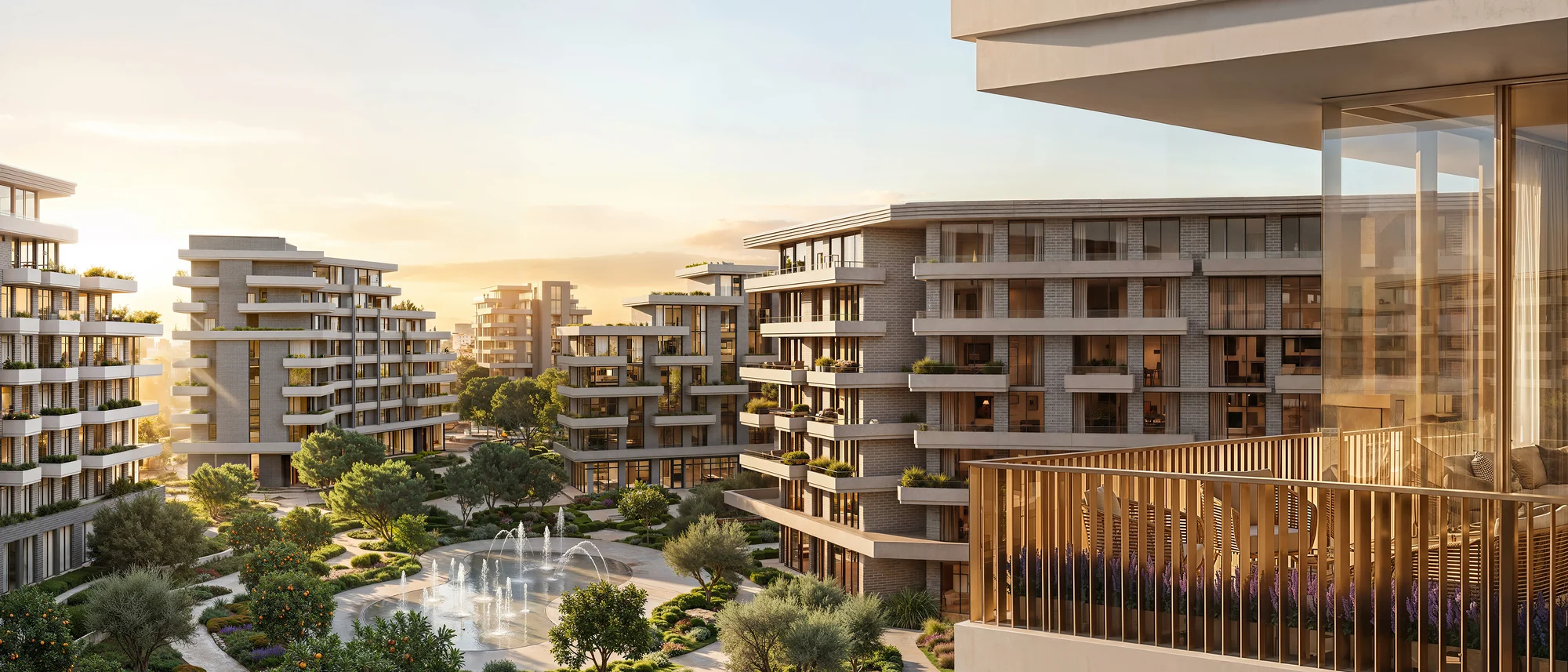 Arancia Yards, begr&uuml;nte Low-Rise-Residenzen, City of Arabia
