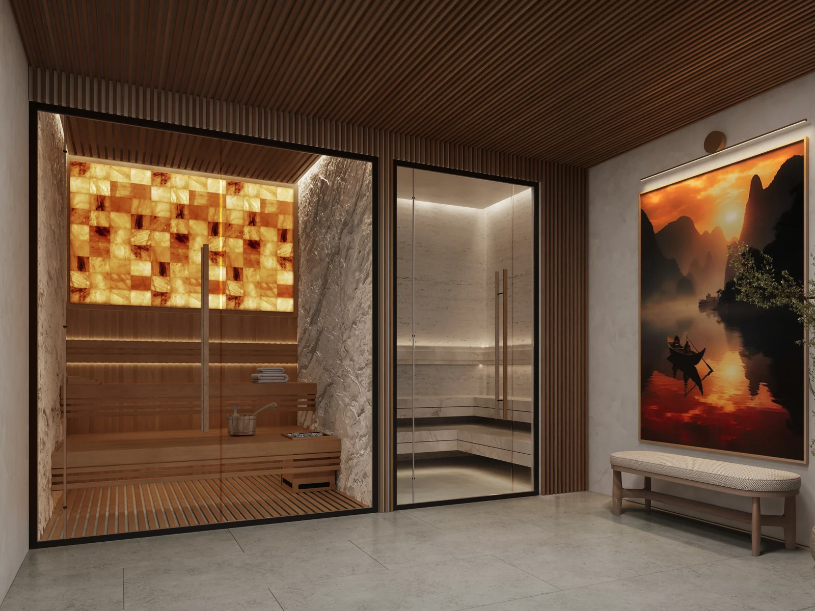 Hado, Wellness- und Spa-Bereich