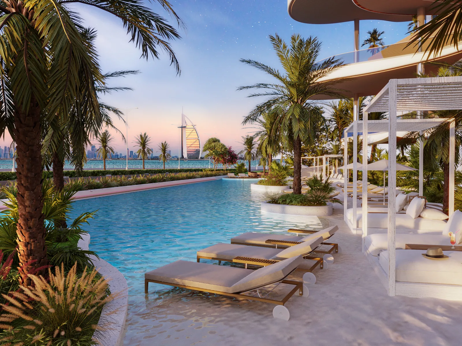 One Crescent, Infinity-Pool mit Ozeanblick
