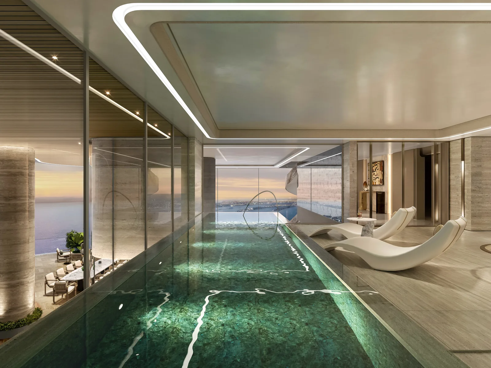 One Crescent, privater Sky-Pool der Residenz