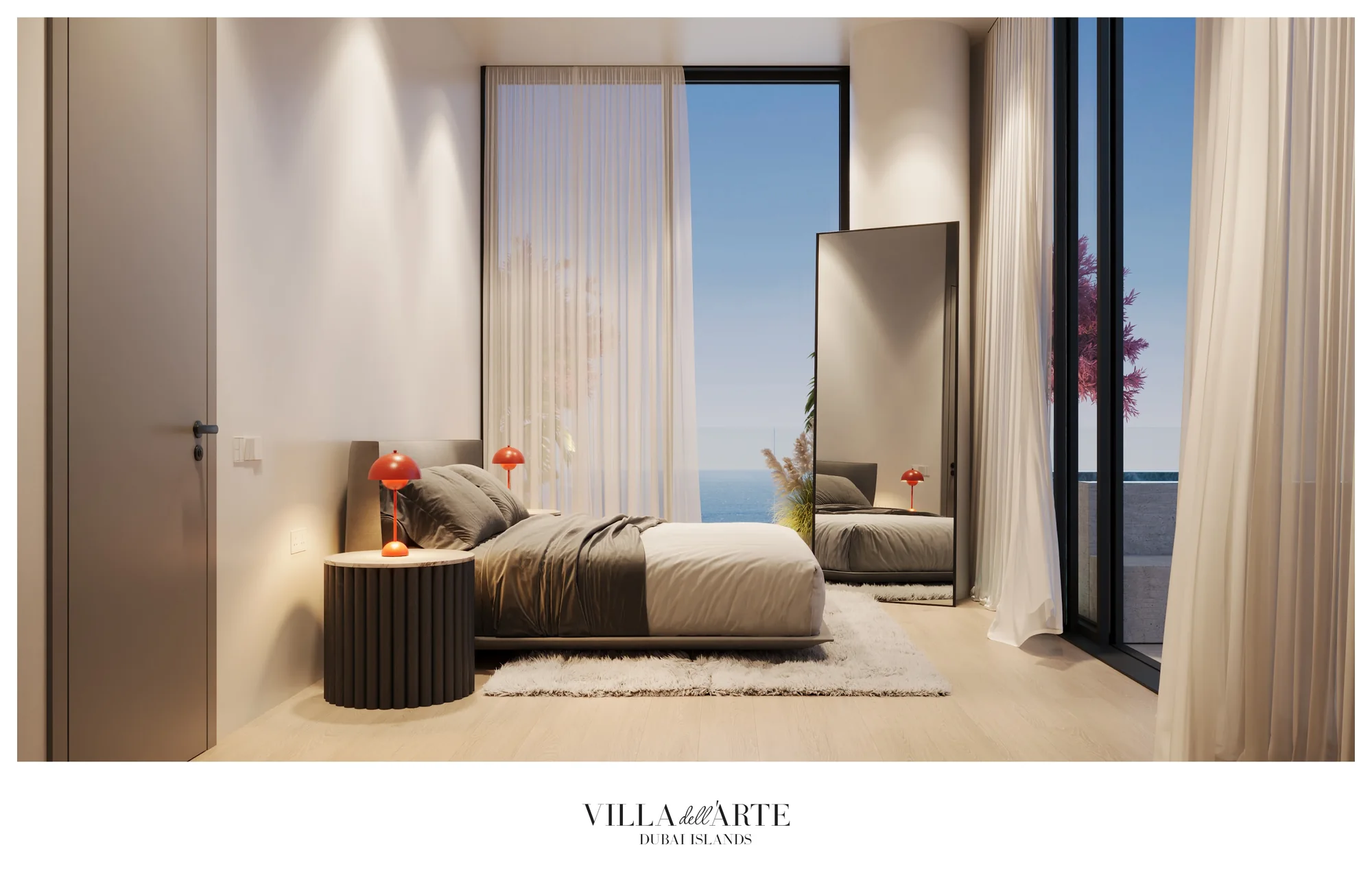 Villa dell'Arte, Mr. Eight, Master-Schlafzimmer mit Meerblick